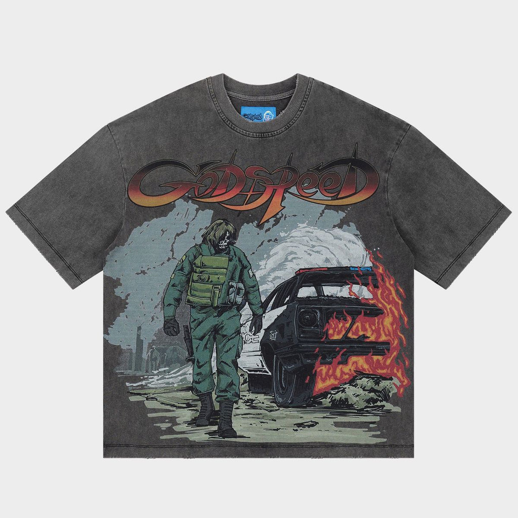 Godspeed KHAOS NG T-shirt Washed Gray