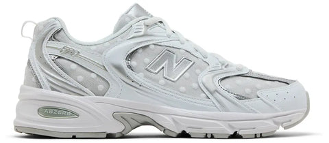 New Balance 530 Silver Metallic Polka Dots