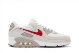 Nike Air Max 90 White College Grey Vast Grey University Red Men's