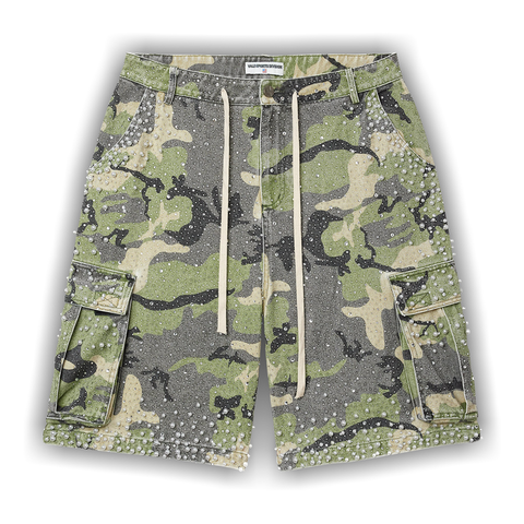 Vale Forever Soulja Camo Jorts 'Green/Camo' - Primary Image