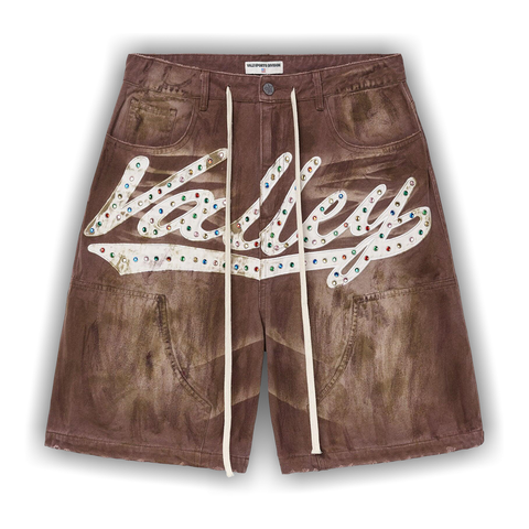 Vale Forever M&M Jorts 'Dirt Brown' - Primary Image