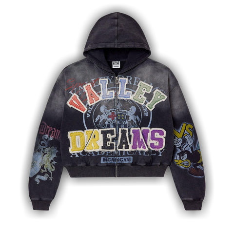 Vale Forever Blasted Zip Up 'Black' - Primary Image