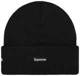 Supreme New Era Tribal S Logo Beanie Black