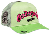 Godspeed Forever Trucker Hat Lime/Pink
