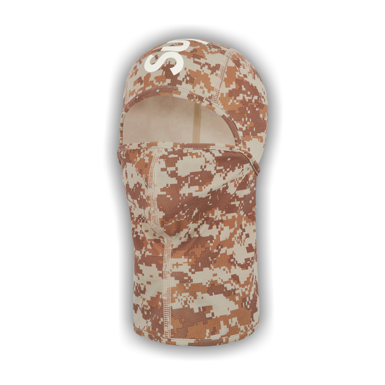 Supreme Heat Reactive Digi Camo Balaclava Brown - Primary Image
