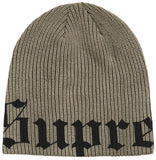 Supreme Old English Printed Beanie (SS26) Olive