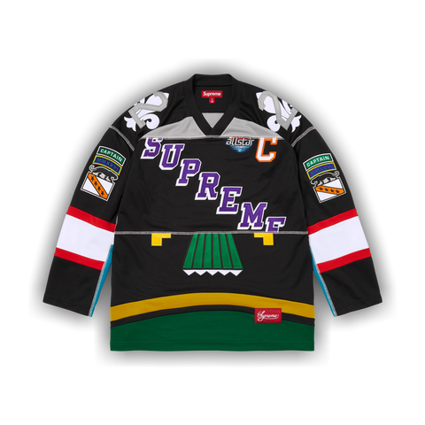 Supreme Paneled Hockey Jersey 'Black'
