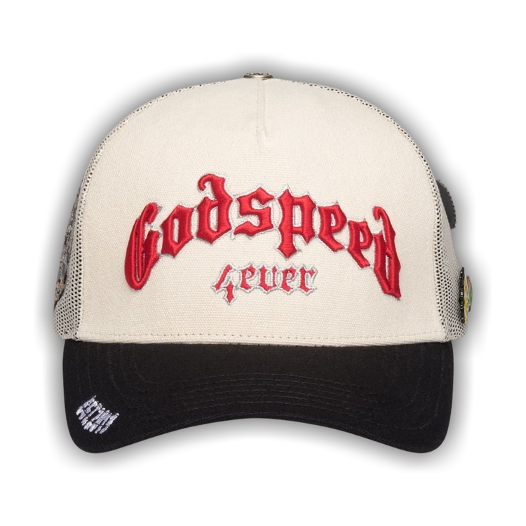 Godspeed Forever Trucker Hat 'White/Black/Red'