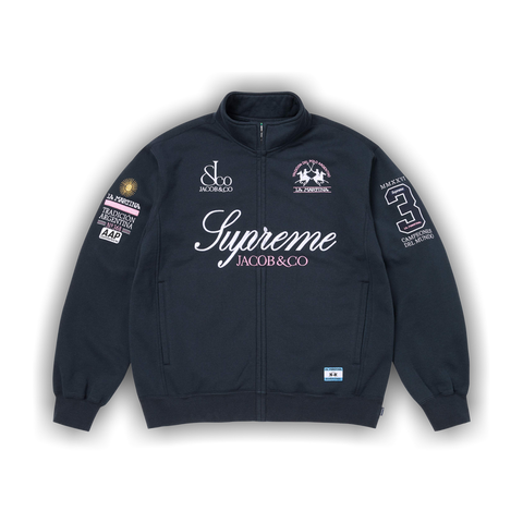 Supreme La Martina Zip Up Sweatshirt Navy