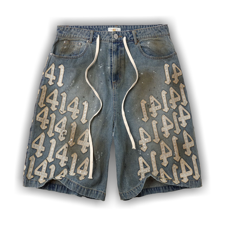Vale Forever White Charm Jorts 'Mid Wash'