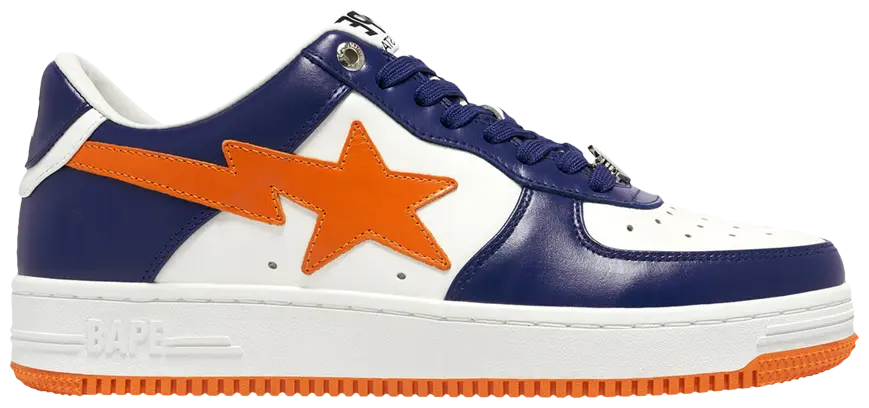 A Bathing Ape Bape Sta #3 M2 White Blue Orange