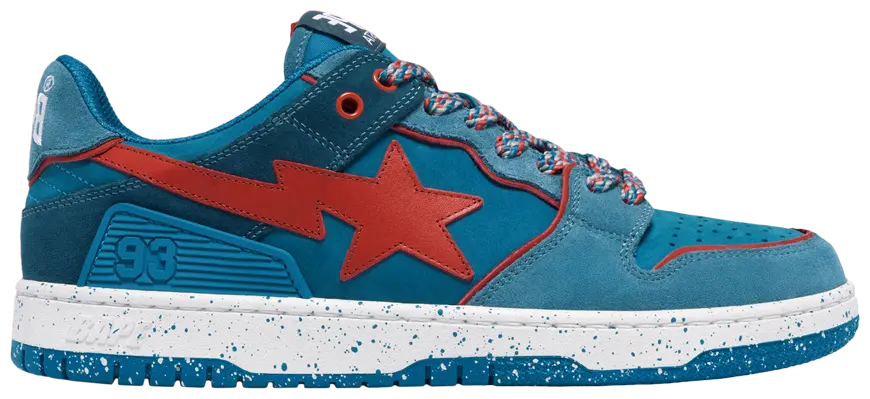 A Bathing Ape Sk8 Sta #7 M2 Outdoor Pack Blue Red