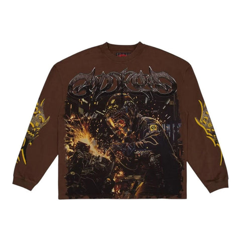 Godspeed Under Construction L/S T-shirt Mocha