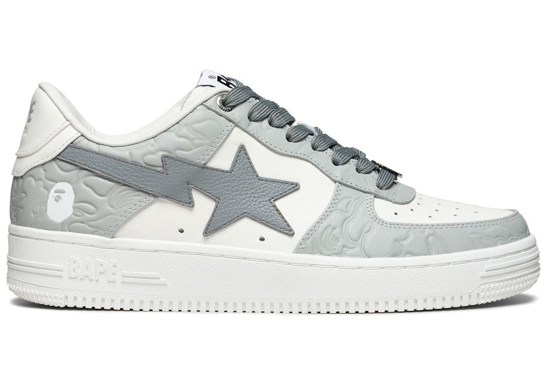 A Bathing Ape Bape Sta #4 Line Camo White Grey