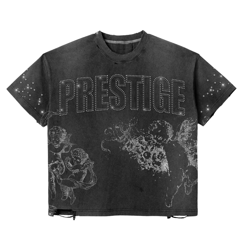 Prestige Rhinestone Distress Tee