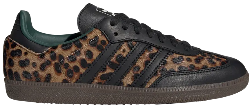 adidas Samba OG Black Green Leopard Women's