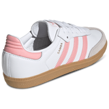 adidas Samba OG White Coral Pink Grade School