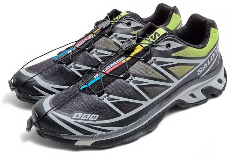Salomon XT-6 Black Acid Lime
