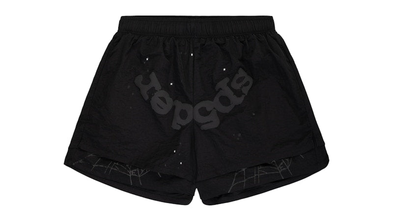 Sp5der OG Web Double Layer Short Black - Primary Image