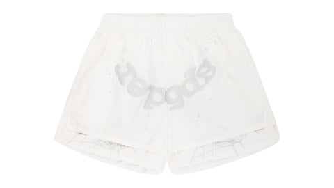 Sp5der OG Web Double Layer Short White - Primary Image
