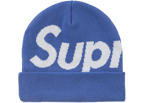 Supreme Big Logo Beanie (FW24) Blue