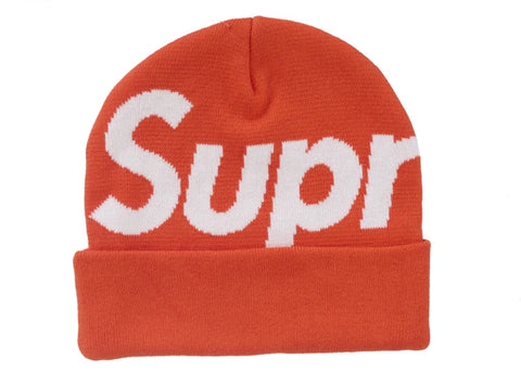 Supreme Big Logo Beanie (FW24) Orange