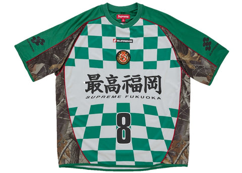 Supreme Checkerboard Soccer Jersey Green