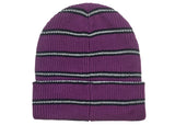 Supreme Metallic Stripe Beanie Purple
