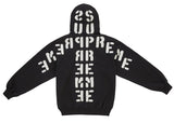 Supreme Mirrored Applique Hooded Sweatshirt Black