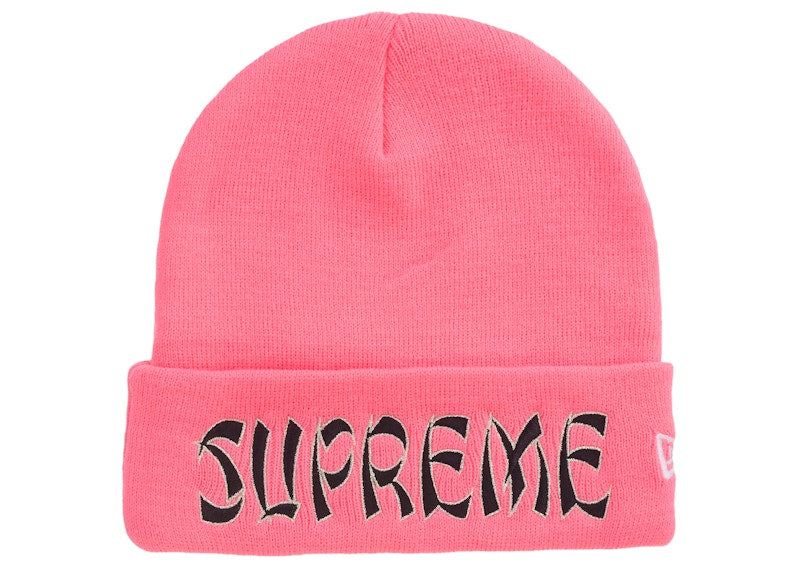 Supreme New Era Action Beanie Pink