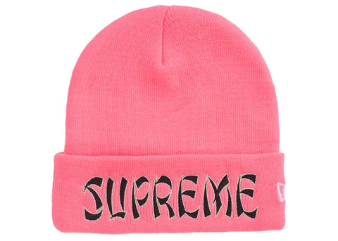 Supreme New Era Action Beanie Pink