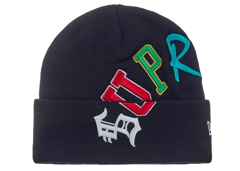 Supreme New Era Arc Beanie Navy