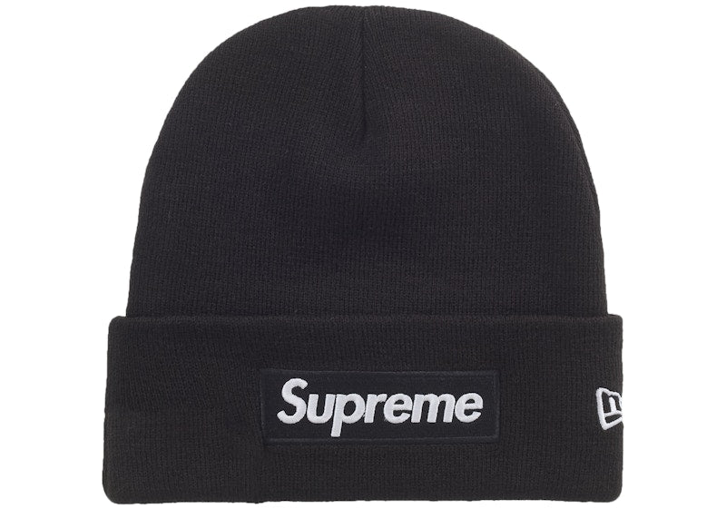 Supreme New Era Box Logo Beanie (FW25) Black - Primary Image
