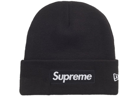 Supreme New Era Box Logo Beanie (FW25) Black - Primary Image