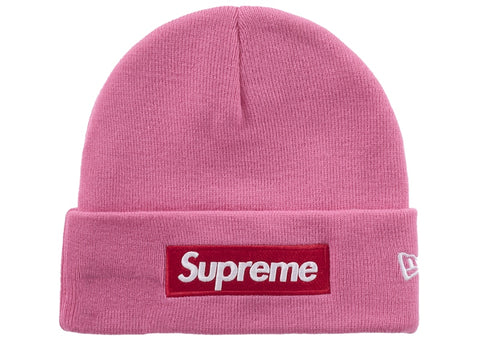 Supreme New Era Box Logo Beanie (FW25) Magenta - Primary Image