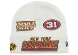 Supreme New Era Football Beanie White - Primary Image
