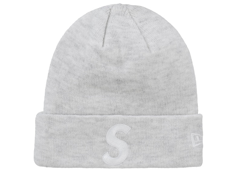 Supreme New Era S Logo Beanie (FW24) Heather Grey - Primary Image