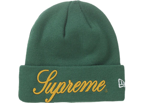 Supreme New Era Script Beanie Pine