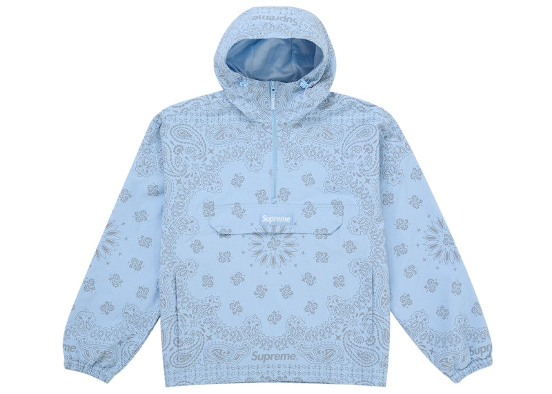 Supreme Reflective Bandana Anorak Light Blue
