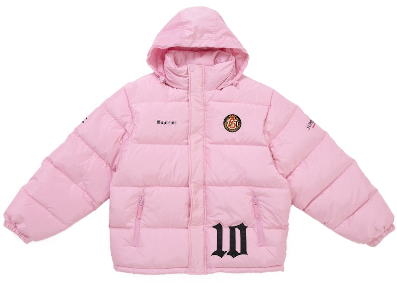 Supreme Umbro Down Puffer Jacket Pink - Primary Image