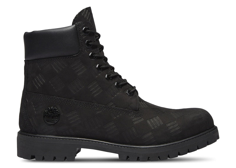 Timberland 6" Premium Waterproof Boot Black Debossed Print