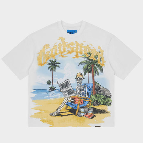 Godspeed Skeleton Beach II T-Shirt White