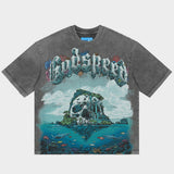 Godspeed Island II T-shirt Grey Wash