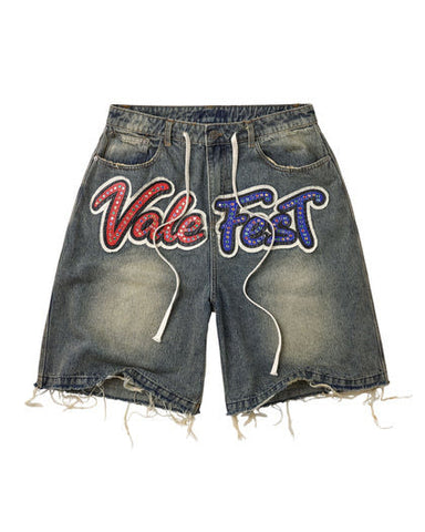 Vale Forever Vale Fest Jorts Blue