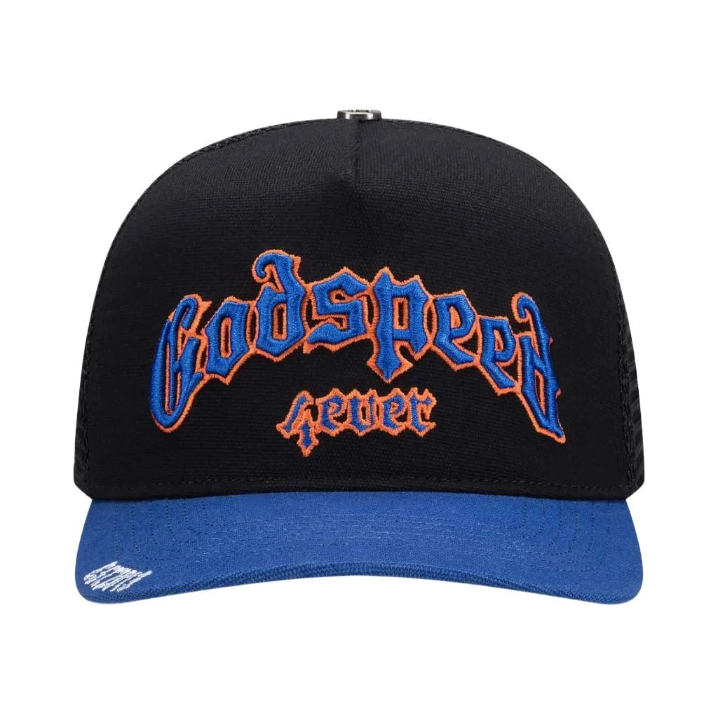 Godspeed Forever Trucker Hat Black Blue